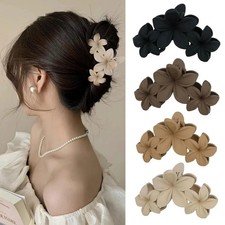 1 x Flower Thick Hair Claw Clips for Women Strong Hold for Fine and Thin Hair