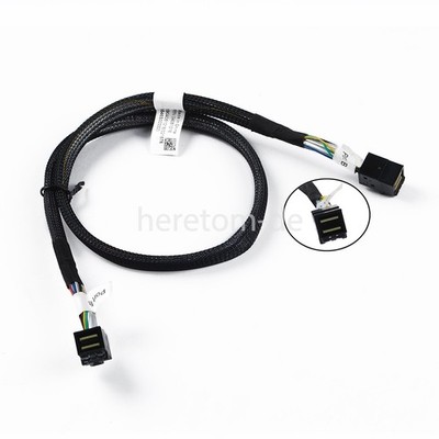 Rechtwinkliger Mini SAS HD SFF-8643 auf SFF-8643 65cm für Dell SAS SATA Adapter