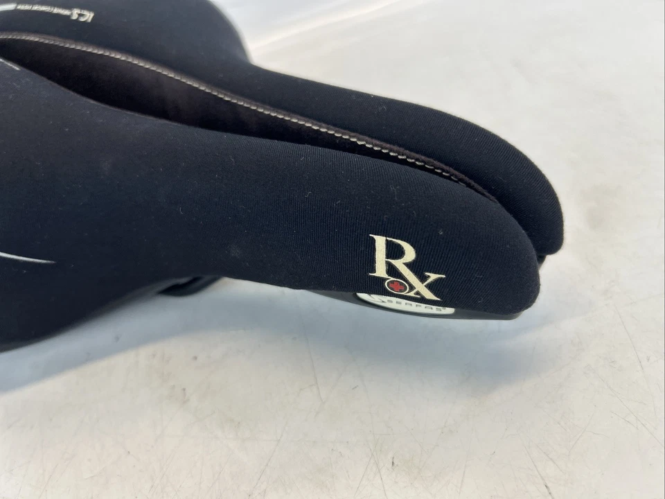 Sillín cómodo Serfas RX para hombre para bicicleta de carretera, híbrida o de crucero. Asiento Gel Foto 3 de 4