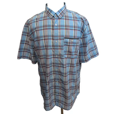 Chemise Tom Taylor carreaux bleu rouge poche manches courtes XXL - Photo 1/4