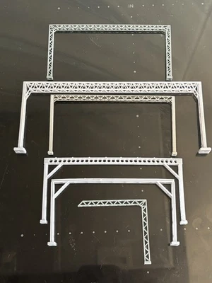 N Gauge 3D Printed OHLE Portals Catenary Overhead Wire Various Styles