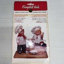 Vintage 1995 Fibre-Craft 5" Campbell Kids Boy  Girl Doll Clothes Outfits Chef