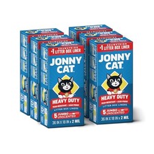 Jonny Cat Litter Box Liners Heavy Duty, Tear Leak Resistant Jumbo 30ct