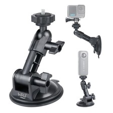 HSU Car Suction Cup Mount for GoPro/Insta 360/DJI Osmo Action Camera, Car Win...