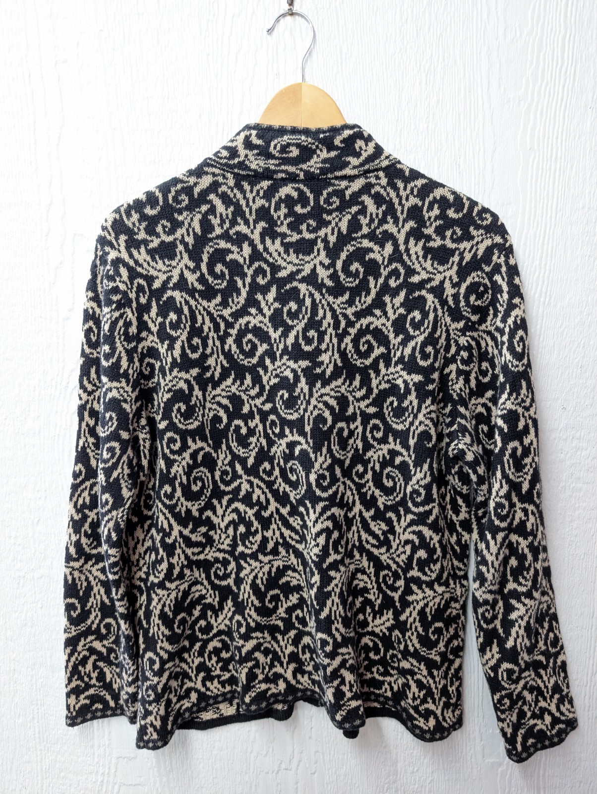 Nomadic Traders Black Tan Pattern Full Zip Cardig… - image 5