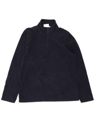 Mountain Warehouse Herren Reißverschluss Ausschnitt Fleece Pullover Medium Navy Blau Polyester DF11