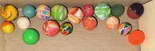 Lot of 18 Multicolored Bouncy Balls  Various Sizes Preowned Very Good Condition