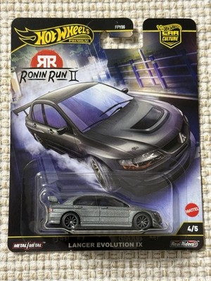 Hot Wheels Mitsubishi Lancer Evolution IX Gray Ronin Run 2 FPY86-961 M 1/64