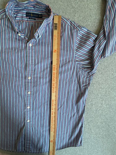 Ralph Lauren Shirt Mens 2XL Long Sleeve Button 120s Poplin Polo Collar Oxford - Picture 6 of 7