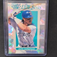 Leaf 1992 Leaf The Elite Series Juan Gonzalez #36 Serial Numbered Insert Card
