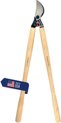 Heavy Duty Tree Lopper   30'' Long Reach Tree Branch Cutter with Hickory Wood Han