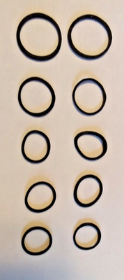 #ad #ad Small Square Drive Belt Pkg for DVD Cassette amp; CD 5mm to 13mm 10 Piece Set $5.95