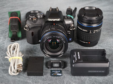 Olympus EVOLT E-410 10MP DSLR Camera Set W/ 14-42  40-150mm Lenses Tested FR/SH