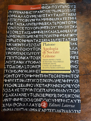 PLATON - APOLOGIE DES SOKRATES CRITON - 9. AUFL. Economic Laterza, BARI, 2008