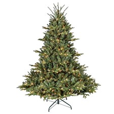 7FT Pre-Lit Artificial Christmas Tree Douglas Firs w/ 2257 Branch Tips 750 Light