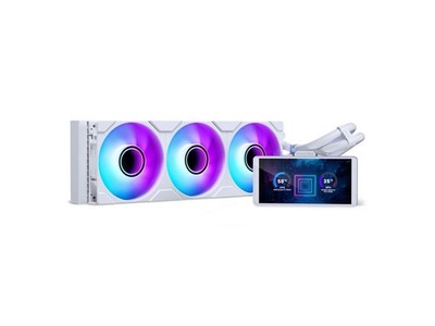 Phanteks Glacier One 360M25-LCD AIO Liquid CPU Cooler, 6'' IPS LCD HD Display, 12