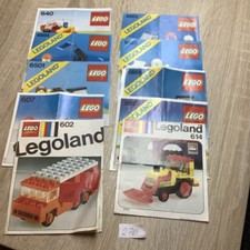 Lego 10 piccoli vecchi manuali condizioni vedi foto