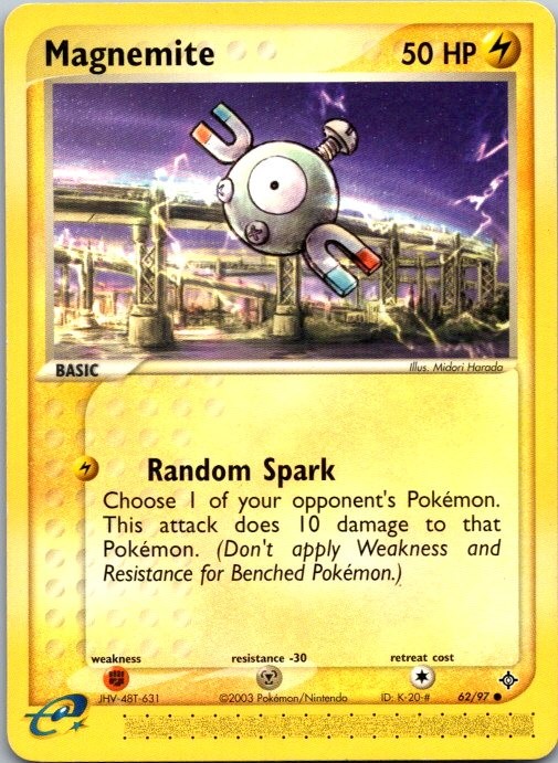Magnemite Common EX Dragon 62/97 NM