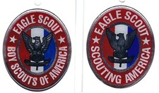 EAGLE SCOUT PUFFY STICKERS * BOY SCOUTS OF AMERICA AND SCOUTING AMERICA