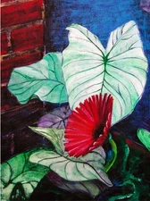 FINELLI ART PAINTINGS ORIGINAL SKETCHES CONTEMPORARY RED THE BEAUTIFUL