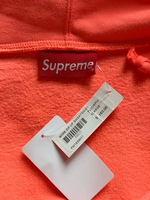 Supreme x Chito FW18 Bone Zip Up Sweatshirt - Size XL