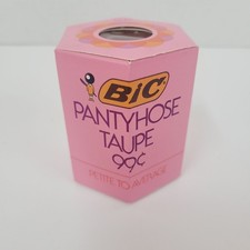 BIC Vintage Pantyhose TAUPE Petite to Average New Old Stock Sealed Made n France