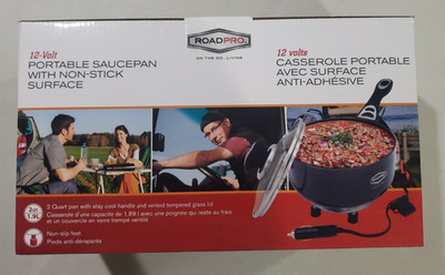 Roadpro  RPSP225NS 12-Volt Portable Saucepan with Non-Stick Surface