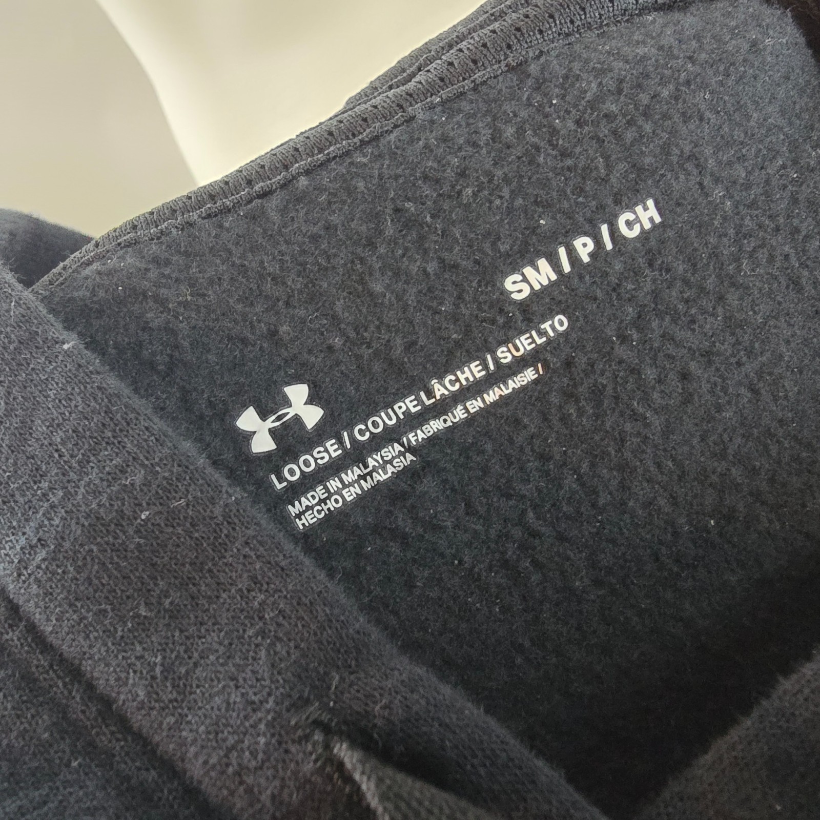 Under Armour Hoodie Womens Small Black Hustle Fleece Pullover Loose Sweatshirt thumbnail 8