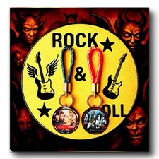 ALDIOUS LIVE UNLIMITED DIFFUSION 🇦🇺TWO BRAIDED LEATHER KEYCHAINS 🇦🇺