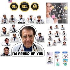 Pack of 12, Dr Now Magnets Fridge, Dr Nowzaradan Book, Refrigerator Magnets D...