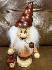 Christian Ulbricht Smoker Dwarf with Lantern Wooden handcrafted in GERMANY BOX