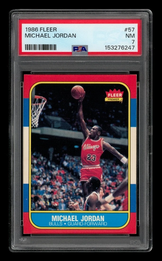 Michael Jordan 7 Graded Basketball Rookie Sports Trading Cards