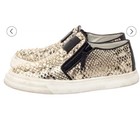 Giuseppe Zanotti Python Embossed Leather Devon Sneakers Size 37.5. 7.5 $625 — photo 4