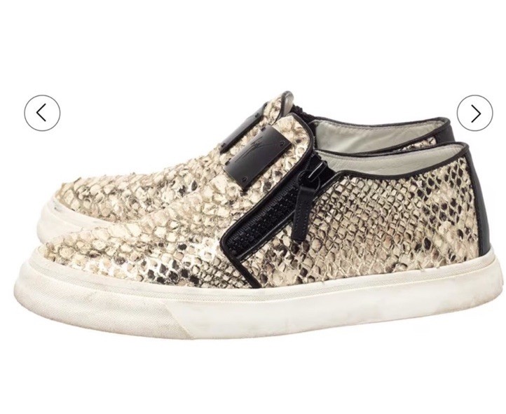 Giuseppe Zanotti Python Embossed Leather Devon Sn… - image 4