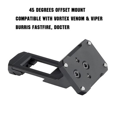 ohhunt Red Dot Mounting Plate 45 Degrees Mount fit Vortex Venom Viper Docter