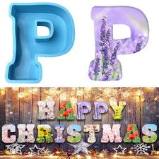 Stampi in silicone 3D alfabeto grande a forma di lettera epossidica per r