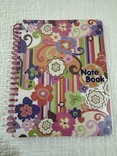 Barnes  Noble Floral Swirl Spiral Journal Notebook Lined Notepad Vintage Y2K