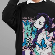 Demon Slayer Sweatshirt Shinobu Kocho Sweater Kimetsu No Yaiba Akaza Pullover