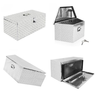 22'' 26'' 30'' 39'' Aluminum ToolBox Trailer Storage Tongue Pickup Truck Bed