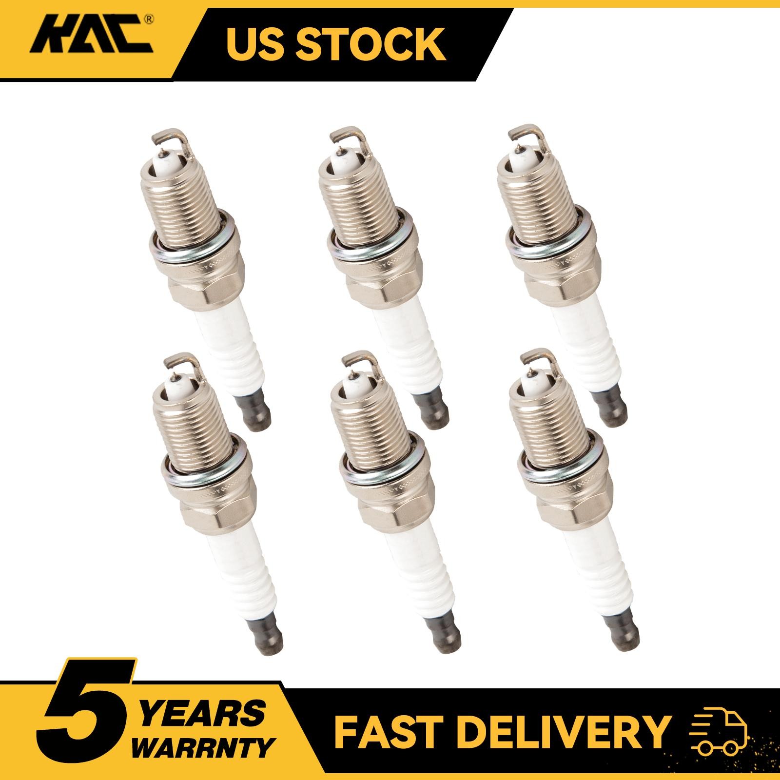 6 Pcs Iridium Spark Plugs For 2005-2006 Toyota Corolla 2004-2007 Highlander 4589