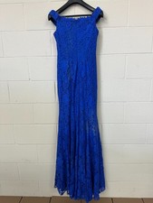 Amelia Blue Off the Shoulder Mermaid Dress