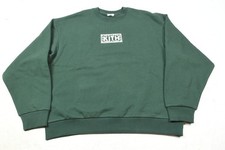 Kith Classic Logo Nelson Crewneck Sweater Mens Large Green Long Sleeve Fleece