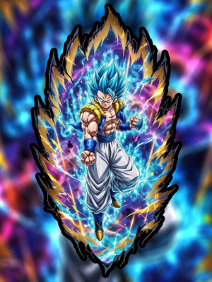 Anime Gogeta Super Saiyan God Super Saiyan High Quality Vinyl Sticker