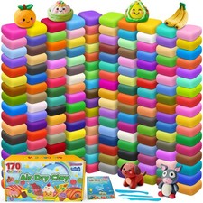 Air Dry Clay 170 Colors, Modeling Clay for Kids, DIY Molding Magic Toy with Tool