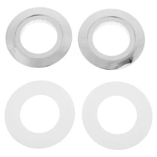  2 Sets Button Conversion Patch Dual Flush Toilet Parts Converter Push Flushing