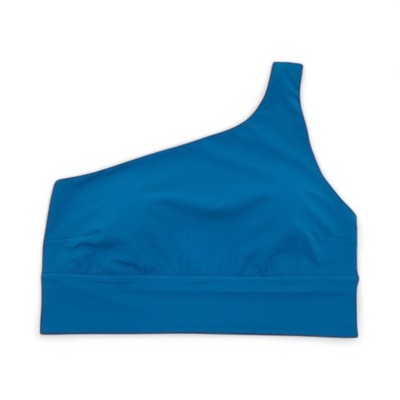 Lululemon Align asymmetrischer BH C/D Größe US 12 / UK 16 in Hawaiiblau
