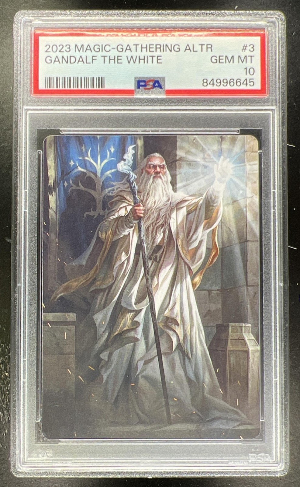 2023 Magic: The Gathering LOTR Gandalf White #3/81 Art Series PSA 10