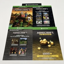 Minecraft: Xbox One Download w Add Ons, 1000 Coins, 1 Month Game Pass and Live