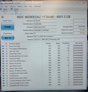 WD EasyStore WDBAMA0080HBK Portable 8TB External USB 3.0 Hard Drive W/Smart Data