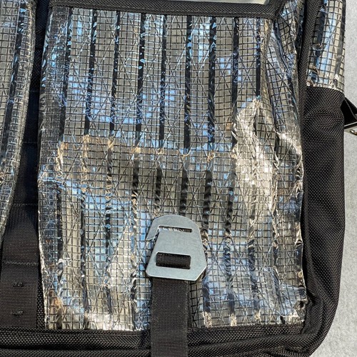 Borsa industriale cromata messenger tracolla computer portatile nera custodia industriale - Foto 9 di 18
